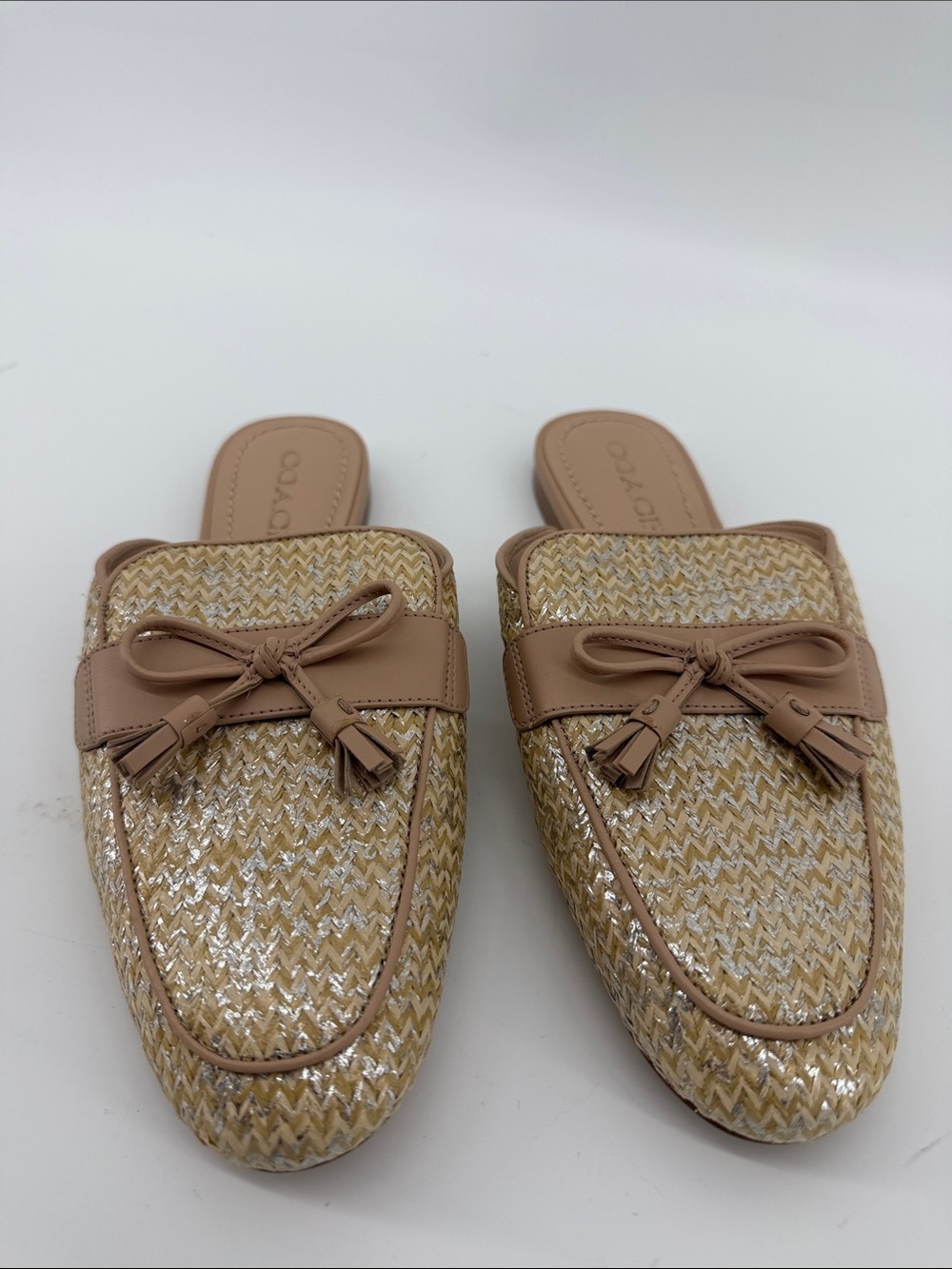 Coach Stassi Raffia Slide Shoes 7.5B S77 - Picture 2 of 7